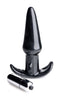 XR Brands Frisky Thrilling Noir Smooth Vibrating Anal Plug Black at $10.99