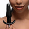 XR Brands Frisky Thrilling Noir Smooth Vibrating Anal Plug Black at $10.99