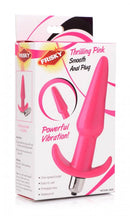 Frisky Thrilling Pink Smooth Vibrating Anal Plug Packaging