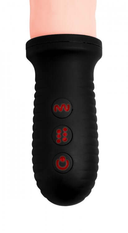 XR Brands Master Series 8X Auto Pounder base and control buttons in black with red symbols