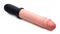 XR Brands Master Series 8X Auto Pounder beige dildo with vibrating and thrusting features, lifelike design, and realistic details.