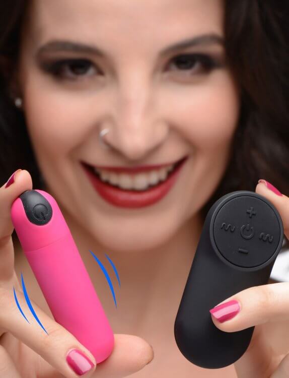 XR Brands Bang! Vibrating Bullet with Remote Control Pink at $21.99