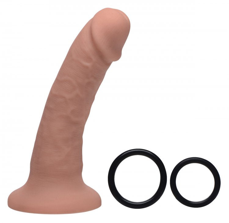 XR Brands Strap U Seducer 7 inches Silicone Dildo with Harness at $39.99