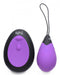 XR Brands Bang! 10X Vibrating Silicone Egg with Remote Purple at $29.99