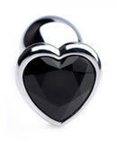 XR Brands Booty Sparks Black Heart Gem Anal Plug Small at $10.99