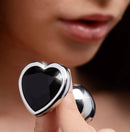 XR Brands Booty Sparks Black Heart Gem Anal Plug Small at $10.99