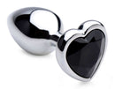 XR Brands Booty Sparks Black Heart Gem Anal Plug Small at $10.99