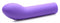 Purple silicone G-Spot pleaser with curved tip.