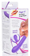 Frisky Finger It 10X Silicone G-Spot Pleaser packaging with curved tip and 10 vibration modes for G-Spot stimulation.