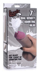 XR Brands Loadz 7 inches Dual Density Squirting Dild Dark Brown at $29.99