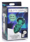 XR Brands Booty Sparks Glow In The Dark Glass Anal Plug Small at $14.99