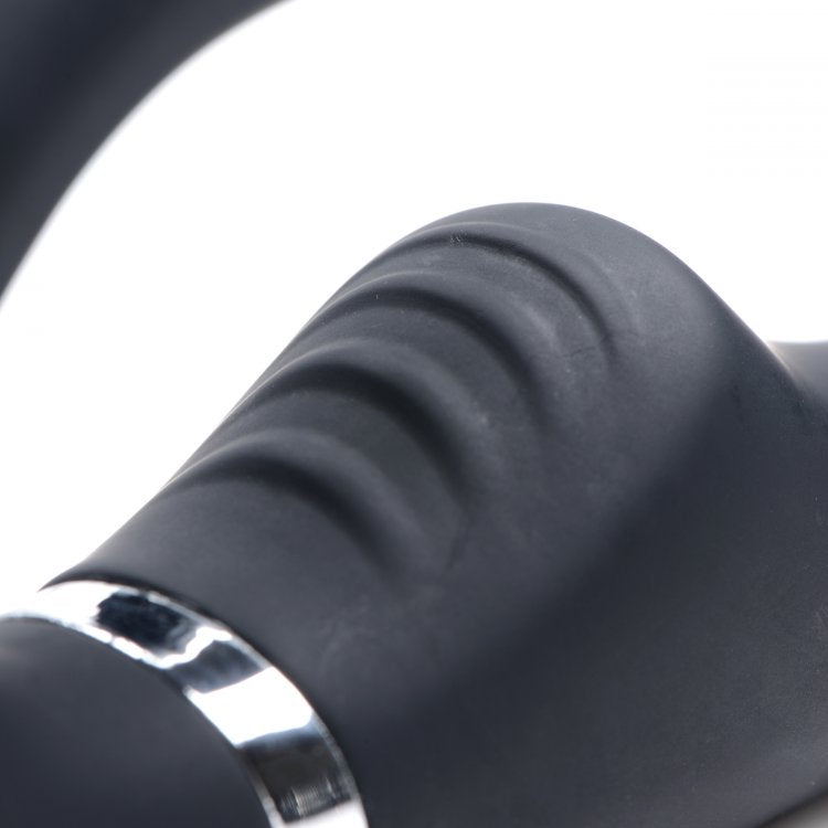 XR Brands Strap U Mighty Rider 10X Vibrating Strapless Strap On Black at $65.99