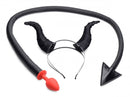 XR Brands Tailz Devil Anal Plug and Horns Set at $39.99