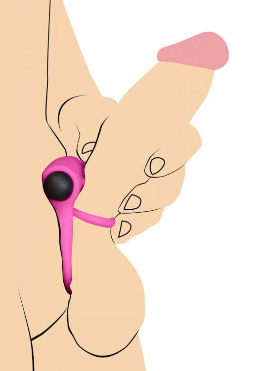 XR Brands Bang! Silicone Cock Ring and Bullet with Remote Control Pink at $29.99