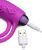 XR Brands Bang! Silicone Cock Ring and Bullet with Remote Control Purple at $29.99