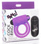 XR Brands Bang! Silicone Cock Ring and Bullet with Remote Control Purple at $29.99