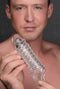 XR Brands Size Matters 1.5 inches Penis Enhancer Sleeve Clear at $11.99