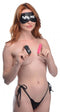 XR Brands Bang! Power Panty Lace Panties Bullet and Blindfold Pink at $29.99
