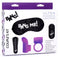 XR Brands Bang! Couples Love Ring Finger Vibe Bullet and Blindfold Kit Purple at $32.99