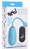 XR Brands Bang! 28X Plush Egg Vibrator and Remote Control Blue at $41.99