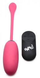 XR Brands Bang! 28X Plush Egg Vibrator and Remote Control Pink at $44.99