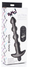 XR Brands Bang! Vibrating Silicone Anal Beads and Remote Control Black at $29.99