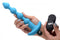 XR Brands Bang! Vibrating Silicone Anal Beads and Remote Control Blue at $29.99