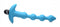 XR Brands Bang! Vibrating Silicone Anal Beads and Remote Control Blue at $29.99