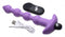 XR Brands Bang! Vibrating Silicone Anal Beads and Remote Control Purple at $34.99