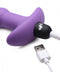 XR Brands Bang! Vibrating Silicone Anal Beads and Remote Control Purple at $34.99