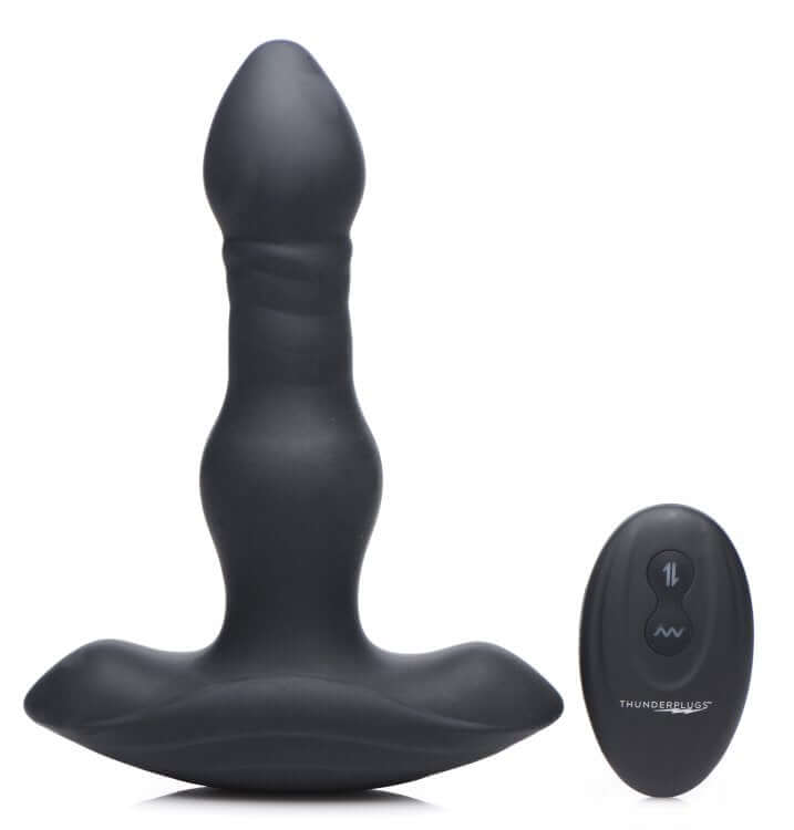 XR Brands Thunder Plugs Vibrating and Thrusting Anal Plug at $105