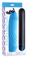 XR Brands Bang! XL Bullet Vibrator and Ribbed Silicone Sleeve Blue at $41.99