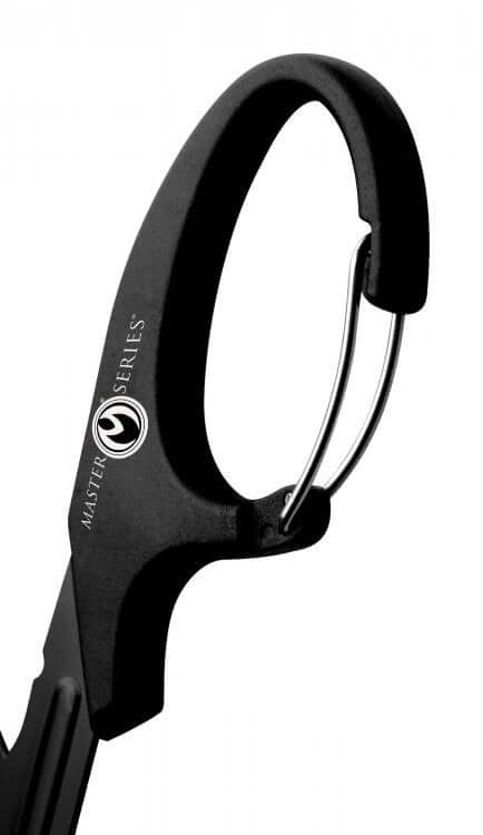 Master Series Snip Heavy Duty Bondage Scissors with Clip by XR Brands for BDSM safety and cutting restraints