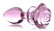 XR Brands Booty Sparks Pink Rose Glass Large Anal Plug at $21.99