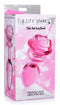 XR Brands Booty Sparks Pink Rose Glass Large Anal Plug at $21.99