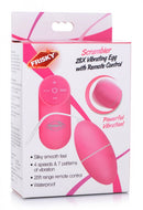 XR Brands Frisky Scrambler 28X Vibrating Egg with Remote Control Pink at $25.99