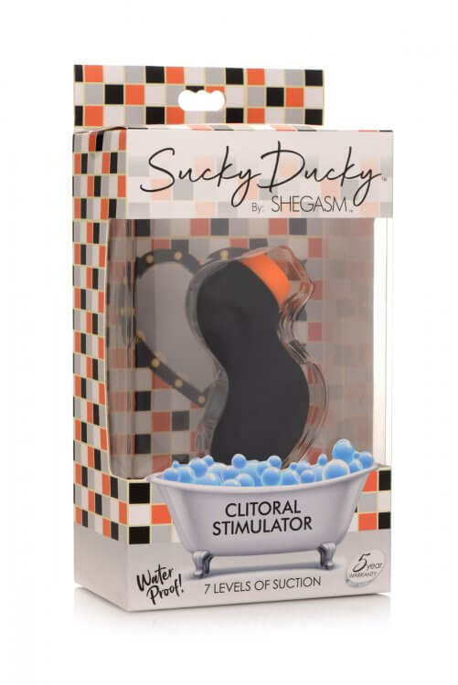 XR Brands Inmi Shegasm Sucky Ducky Deluxe Clitoris Stimulator at $29.99