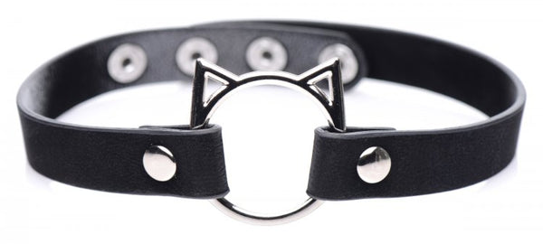 XR Brands Master Series Kinky Kitty Ring Slim Choker Black at $9.99