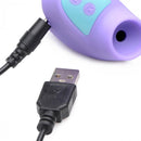 Inmi Shegasm Mini 12X Clit Stimulator in Purple with USB Charging Cable for Discreet On-the-Go Pleasure