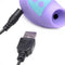 Inmi Shegasm Mini 12X Clit Stimulator in Purple with USB Charging Cable for Discreet On-the-Go Pleasure