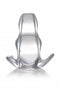 XR Brands Master Series Clear View Hollow Anal Plug Small at $9.99