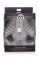 XR Brands Master Series Clear View Hollow Anal Plug XL at $22.99