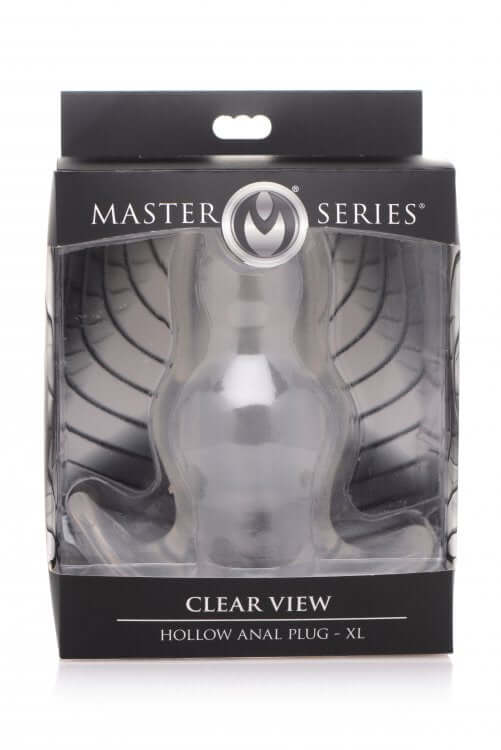 XR Brands Master Series Clear View Hollow Anal Plug XL at $22.99