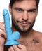 XR Brands Pop 6.5 inches Dildo with Balls Blue at $11.99