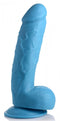 XR Brands Pop 8.25 inches Dildo with Balls Blue at $19.99