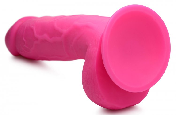 XR Brands Pop 8.25 inches Dildo with Balls Pink at $19.99