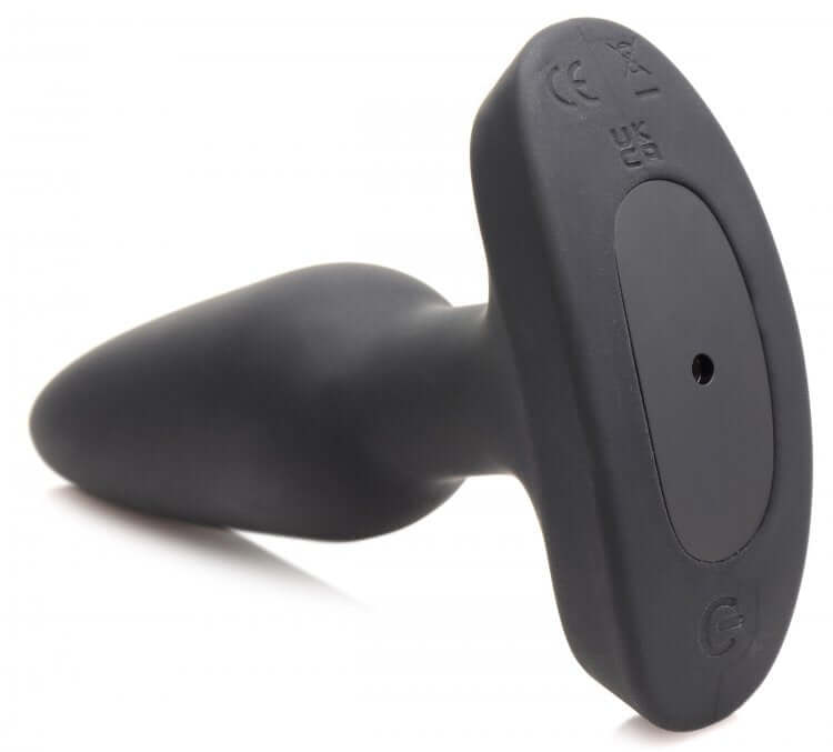 Laser anal plug with remote control from Booty Sparks, featuring vibration settings and flashing light for intimate play.