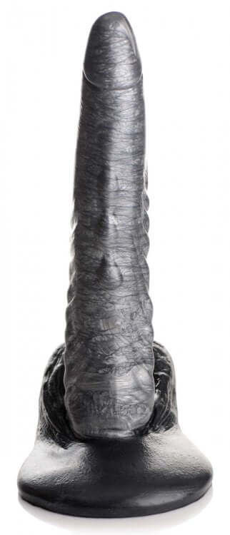 Creature Cocks The Gargoyle Rock Hard Dildo with ridges, bumps, and a suction cup base for hands-free use.