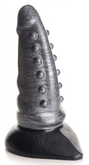 Creature Cocks Beastly Tapered Bumpy Silicone Dildo from XR Brands with suction cup base and tentacle design for hands-free and pegging play.
