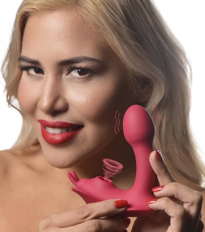 Shegasm Butterfly Tease: 10X Clit Suction Stimulator & G-Spot Pleasure